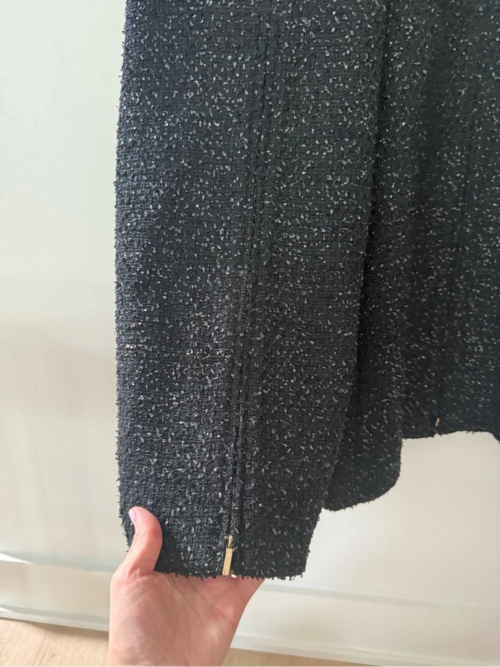 CHANEL Black Tweed Wide Leg Pants Culottes 2019 Runway